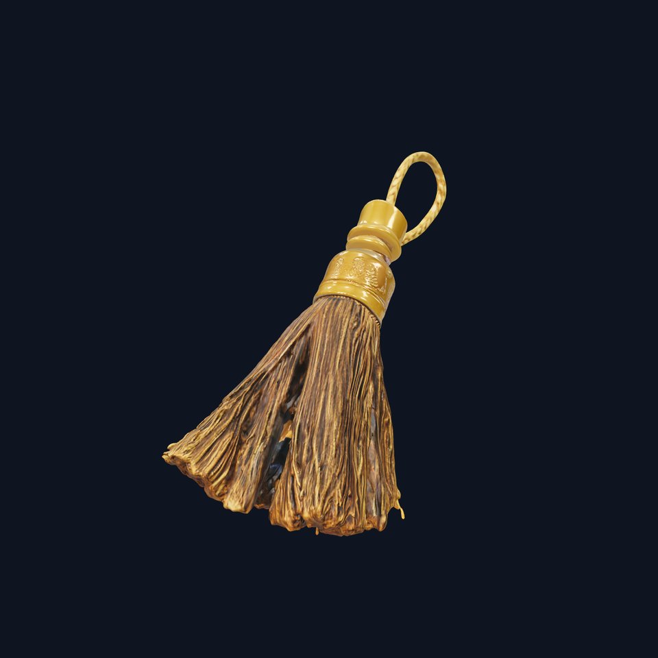 Gold Tassel Accessory model pack